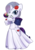 Size: 808x1140 | Tagged: safe, artist:solar-slash, rarity, unicorn, semi-anthro, g4, clothes, cute, dress, female, flower, flower in mouth, mare, mouth hold, raribetes, rose, simple background, smiling, solo, transparent background, wedding dress