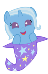 Size: 360x557 | Tagged: safe, artist:doctorxfizzle, trixie, pony, unicorn, g4, baby, baby pony, baby trixie, cute, diatrixes, female, foal, hat, peekaboo pony pals, simple background, solo, transparent background