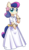 Size: 598x1042 | Tagged: safe, artist:solar-slash, bon bon, sweetie drops, earth pony, semi-anthro, g4, adorabon, bipedal, clothes, cute, dress, female, mare, simple background, smiling, solo, transparent background, wedding dress