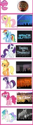 Size: 560x2092 | Tagged: safe, applejack, fluttershy, pinkie pie, princess celestia, rainbow dash, rarity, twilight sparkle, alicorn, earth pony, pegasus, pony, unicorn, g4, chart, comparison chart, female, mare, mystery science theater 3000