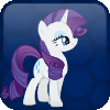 Size: 100x100 | Tagged: safe, artist:kero444, rarity, pony, unicorn, fighting is magic, g4, abstract background, animated, avatar, female, gif, icon, mare, slapping, solo, wip