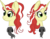 Size: 5435x4216 | Tagged: safe, artist:catnipfairy, flam, flim, pony, unicorn, g4, absurd resolution, duo, duo female, female, glim glam sisters, mare, rule 63, sham, shim, shim sham sisters, simple background, smiling, transparent background, vector