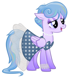 Size: 722x803 | Tagged: dead source, safe, artist:catwhitney, oc, oc only, oc:sleepy skies, pegasus, pony, clothes, dress, female, floppy ears, jewelry, mare, necklace, pearl necklace, simple background, solo, transparent background