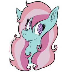 Size: 500x500 | Tagged: safe, artist:sharkyteef, sweet stuff, earth pony, pony, twinkle eyed pony, g1, cute, female, mare, not minty, simple background, smiling, solo, sweet sweet stuff, white background