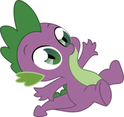 Size: 3419x3240 | Tagged: safe, artist:catnipfairy, spike, dragon, g4, german comic, derp, high res, male, simple background, solo, transparent background, vector