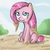 Size: 900x900 | Tagged: safe, artist:speccysy, pinkie pie, earth pony, pony, g4, dirty, female, frown, mare, mud, pinkamena diane pie, sitting, solo