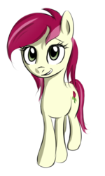 Size: 482x801 | Tagged: source needed, safe, artist:fajeh, roseluck, earth pony, pony, g4, female, grin, mare, simple background, smiling, solo, transparent background