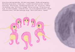 Size: 1000x705 | Tagged: safe, artist:hakar-kerarmor, fluttershy, g4, an egg being attacked by sperm, egg cell, implied futashy, implied sex, spermatozoon, wat