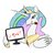 Size: 900x900 | Tagged: dead source, safe, artist:zev, princess celestia, alicorn, pony, g4, female, flower, flower in mouth, mare, monitor, mouth hold, princess, rose, rose in mouth, simple background, solo, trollestia, u mad, white background