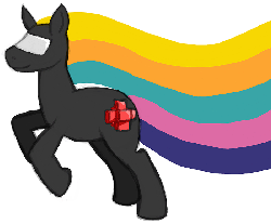 Size: 700x581 | Tagged: artist needed, safe, pony, bit trip, commander video, crossover, gif, non-animated gif, ponified, simple background, solo, white background