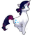 Size: 400x400 | Tagged: safe, artist:cabyowl, rarity, pony, unicorn, g4, female, mare, simple background, solo, white background