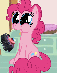 Size: 777x991 | Tagged: safe, artist:keanno, pinkie pie, earth pony, pony, g4, :t, animated, bright eyed, cartoon physics, chewing, cute, diapinkes, dilated pupils, eating, fabric of reality, female, fourth wall, gif, mare, my god its full of stars, nom, pinkie being pinkie, puffy cheeks, sitting, smiling, solo, spacetime, starry eyes, the cosmos, wingding eyes, xk-class end-of-the-world scenario