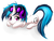 Size: 1024x768 | Tagged: safe, artist:snus-kun, dj pon-3, vinyl scratch, pony, unicorn, g4, female, headphones, mare, prone, simple background, solo, white background