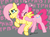 Size: 732x547 | Tagged: safe, artist:moronsonofboron, fluttershy, pinkie pie, earth pony, pegasus, pony, g4, :t, back buzz, buck buzz, crying, derp, duo, duo female, eyes closed, female, heart, mare, motorboating, onomatopoeia, raspberry, raspberry noise, scrunchy face, tickling, wing buzz
