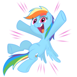 Size: 3000x3000 | Tagged: safe, artist:omgklint, rainbow dash, pegasus, pony, g4, female, flying, high res, irrational exuberance, mare, open mouth, simple background, smeel, smiling, solo, transparent background