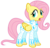 Size: 5617x5367 | Tagged: safe, artist:thehellbean, fluttershy, pegasus, pony, g4, green isn't your color, my little pony: friendship is magic, absurd resolution, clothes, dress, female, folded wings, looking back, mare, nudie suit, open mouth, simple background, solo, standing, transparent background, vector, wings