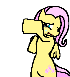Size: 228x250 | Tagged: safe, artist:captainggkitten, fluttershy, pegasus, pony, semi-anthro, g4, animated, bipedal, crying, female, flailing, gif, hoofy-kicks, mare, simple background, solo, teary eyes, transparent background
