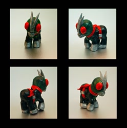 Size: 890x897 | Tagged: artist needed, safe, customized toy, irl, kamen rider, photo, ponified, toy