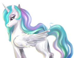 Size: 741x576 | Tagged: safe, artist:buttercupsaiyan, princess celestia, alicorn, pony, g4, female, frown, mare, simple background, solo, transparent background