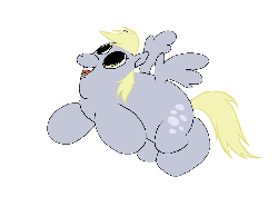 Size: 781x606 | Tagged: safe, artist:applebeans, derpy hooves, pegasus, pony, g4, animated, female, gif, mare, solo