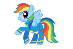 Size: 1110x750 | Tagged: safe, artist:volt229, rainbow dash, pegasus, pony, g4, clothes, female, mare, pajamas, simple background, solo, transparent background