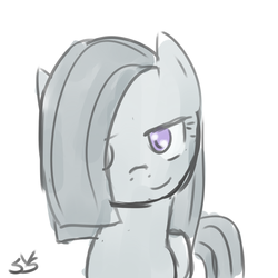 Size: 900x900 | Tagged: safe, artist:speccysy, marble pie, earth pony, pony, g4, female, lidded eyes, mare, solo