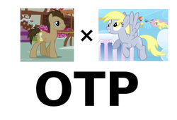 Size: 661x449 | Tagged: safe, derpy hooves, doctor whooves, fluttershy, rainbow dash, time turner, earth pony, pegasus, pony, g4, exploitable meme, female, filly, male, meme, otp, ship:doctorderpy, shipping, stallion, straight