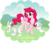 Size: 850x727 | Tagged: safe, artist:arcuate, oc, oc only, pegasus, pony, rabbit, female, mare, solo