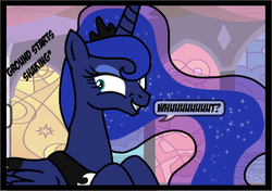 Size: 505x355 | Tagged: safe, artist:lugiaangel, princess luna, alicorn, pony, g4, angry, female, image macro, mare, reaction image, solo