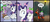 Size: 1500x656 | Tagged: safe, artist:madmax, rarity, spike, sweetie belle, dragon, pony, unicorn, g4, arrested, bow, carrying, comic, cuffs, female, filly, guard, imperial guard, male, manacles, mare, shocked, stalker