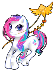 Size: 600x776 | Tagged: safe, artist:ladyamaltea, bowtie (g3), earth pony, pony, g3, g4, female, g3 to g4, generation leap, kite, mare, mouth hold, simple background, solo, transparent background
