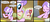 Size: 1500x656 | Tagged: safe, artist:madmax, diamond tiara, earth pony, pony, g4, comic, crossover, desk, female, filly, folder, j. jonah jameson, male, poking, spider-man, spidercolt, sweat, threat, x eyes