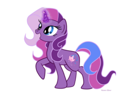 Size: 1404x1054 | Tagged: safe, artist:mlpazureglow, lily lightly, pony, unicorn, g3, g4, cute, female, g3 to g4, generation leap, lily cutely, mare, raised hoof, simple background, solo, transparent background