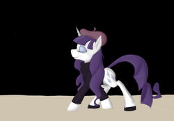 Size: 1460x1016 | Tagged: safe, artist:enma-darei, rarity, pony, unicorn, g4, beatnik rarity, beret, clothes, colored, eyes closed, female, hat, mare, smiling, solo, sweater