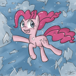 Size: 900x900 | Tagged: safe, artist:speccysy, pinkie pie, earth pony, pony, g4, female, happy, mare, open mouth, smiling, solo