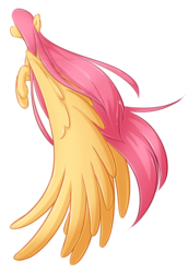 Size: 815x1188 | Tagged: safe, artist:secret-pony, fluttershy, pegasus, pony, g4, female, flying, hair over eyes, large wings, mare, simple background, solo, transparent background