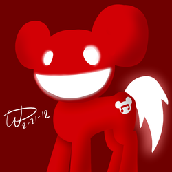 Size: 1024x1024 | Tagged: artist needed, safe, earth pony, pony, deadmau5, ponified, solo