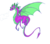 Size: 1700x1500 | Tagged: safe, artist:nowler, spike, dragon, g4, adult spike, flying, male, older, older spike, simple background, solo, transparent background, wings