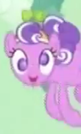 Size: 118x196 | Tagged: safe, screencap, screwball, earth pony, pony, g4, the return of harmony, blurry, cropped, female, green sky, looking at you, mare, op i can't see shit, picture for breezies, solo