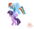 Size: 1600x1351 | Tagged: safe, artist:flamingsparkle, rainbow dash, twilight sparkle, pegasus, pony, unicorn, g4, carrying, female, lesbian, mare, ship:twidash, shipping, simple background, smiling, transparent background, vector