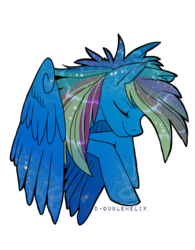 Size: 500x640 | Tagged: dead source, source needed, useless source url, safe, artist:d-oublehelix, rainbow dash, pegasus, pony, g4, bust, eyes closed, female, mare, portrait, simple background, smiling, solo, transparent background