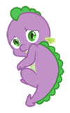 Size: 100x160 | Tagged: safe, artist:queencold, spike, dragon, g4, baby, baby dragon, baby spike, male, simple background, solo, transparent background, vector