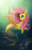 Size: 2000x3112 | Tagged: safe, artist:br0ny, fluttershy, fish, merpony, g4, clownfish, female, high res, race swap, seaponified, seapony fluttershy, solo, species swap, underwater, watershy
