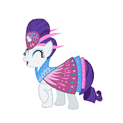 Size: 482x482 | Tagged: safe, rarity, pony, unicorn, g4, green isn't your color, animated, clapping, clopplauding, clothes, cute, dress, eyes closed, fabulous, female, mare, simple background, smiling, solo, stamping, stomping, talking, transparent background