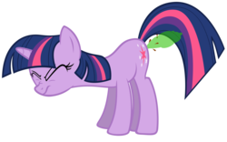 Size: 6000x3734 | Tagged: safe, artist:dontlink, twilight sparkle, pony, unicorn, g4, absurd resolution, diarrhea, eyes closed, fart, female, mare, poop, pooping, shart, simple background, solo, straining, transparent background, twilight fartle, unicorn twilight, vector, why