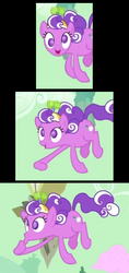 Size: 544x1152 | Tagged: safe, edit, edited screencap, screencap, screwball, earth pony, pony, g4, the return of harmony, derp, female, flying, hat, looking at you, mare, propeller hat, solo, swirly eyes