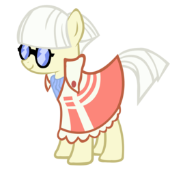Size: 2900x2912 | Tagged: dead source, safe, picture frame (g4), earth pony, pony, g4, clothes, dress, female, glasses, high res, mare, simple background, solo, transparent background, vector