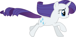 Size: 8195x4040 | Tagged: safe, artist:quanno3, rarity, pony, unicorn, g4, absurd resolution, female, mare, profile, running, simple background, solo, transparent background, vector