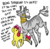 Size: 662x649 | Tagged: safe, artist:seniorpony, apple bloom, zecora, earth pony, pony, zebra, g4, blush sticker, blushing, dot eyes, female, filly, implied foalcon, implied lesbian, mare, ms paint, no nose, simple background, smiling, text, white background, zecobloom