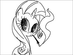 Size: 800x600 | Tagged: safe, artist:that-technique, rarity, pony, unicorn, g4, cigarette, cigarette holder, female, mare, monochrome, sitting, smoking, solo